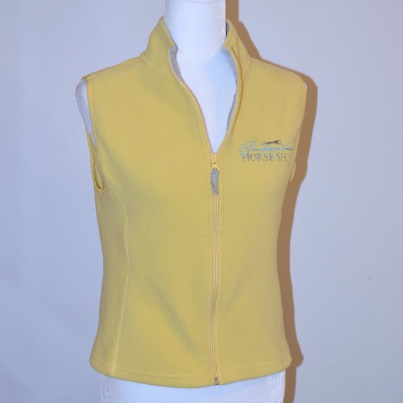8/$20 SO ... GSJC PA National Horse Show Yellow Fleece Childs Riding Vest - Picture 1 of 9
